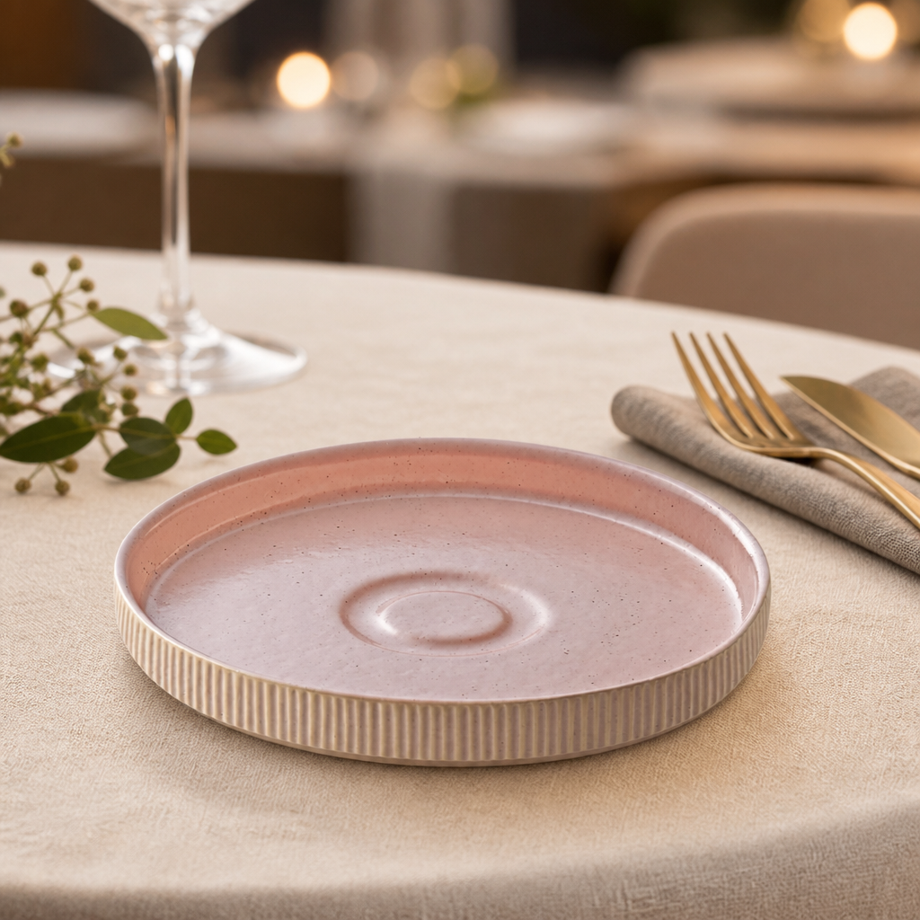 Commercial Stoneware Saucers 150mm Rose 6 Pack