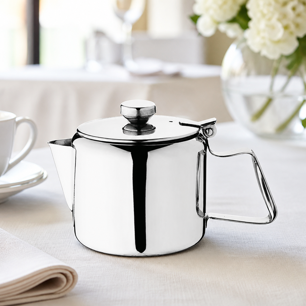 570ml stainless steel teapot for commercial catering use