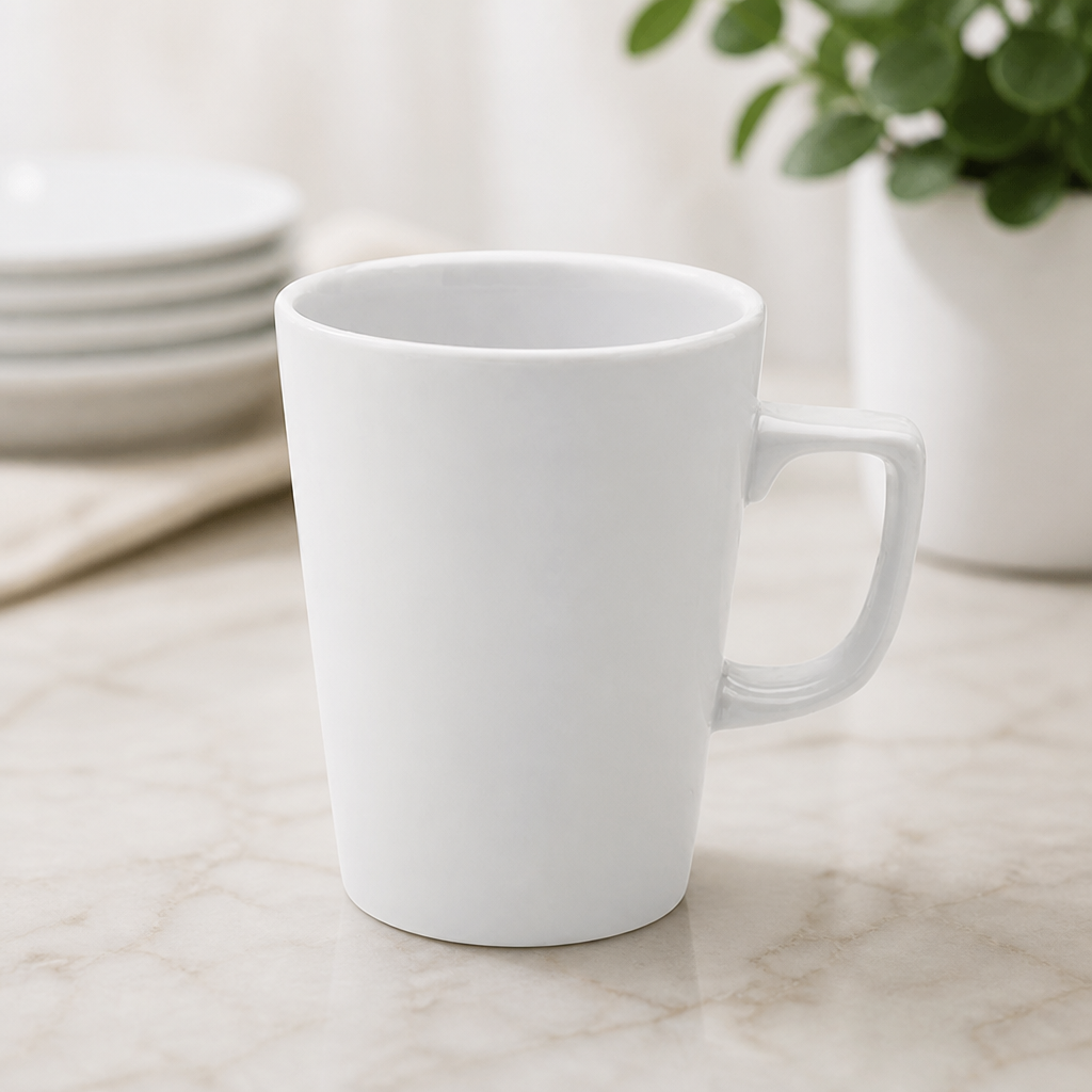 Commercial Porcelain Latte Mugs 280ml - 12 Pack