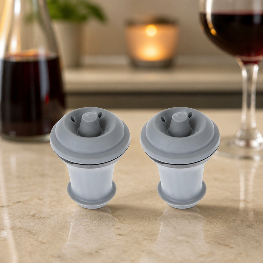 Commercial Wine Saver Silicone Bottle Stoppers 2 Pack