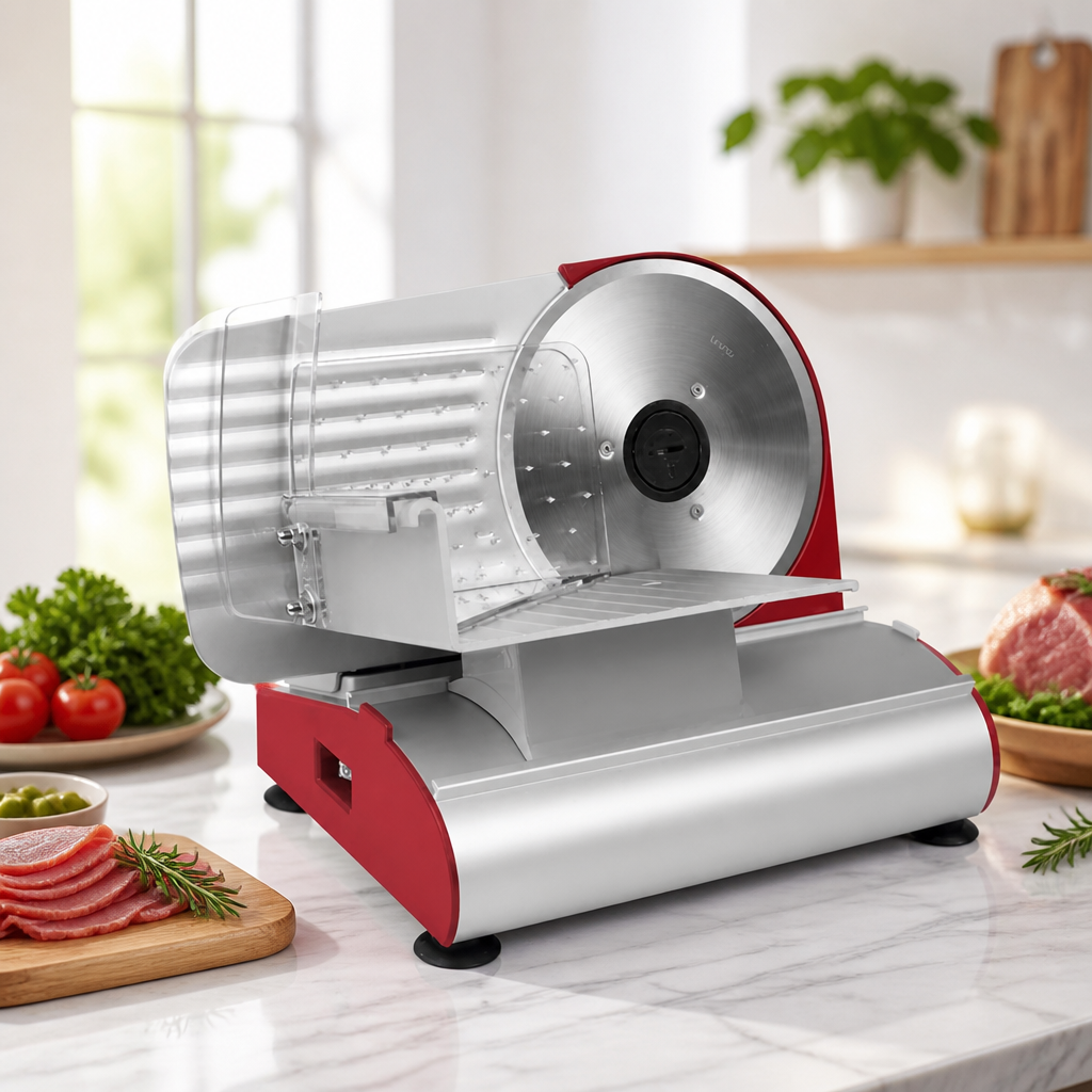 Commercial Meat Slicer with 190mm blade and adjustable slice control