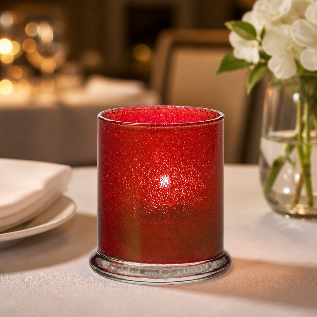 Commercial Ruby Jewel Votive Table Lamps 76mm x 92mm 12 Pack