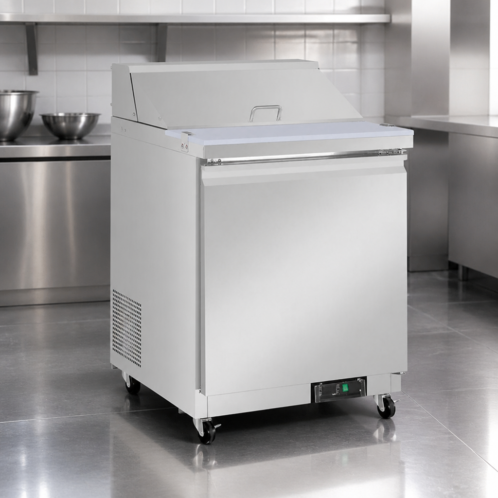 Commercial Prep Counter Fridge 154Ltr Mega Top Storage Unit