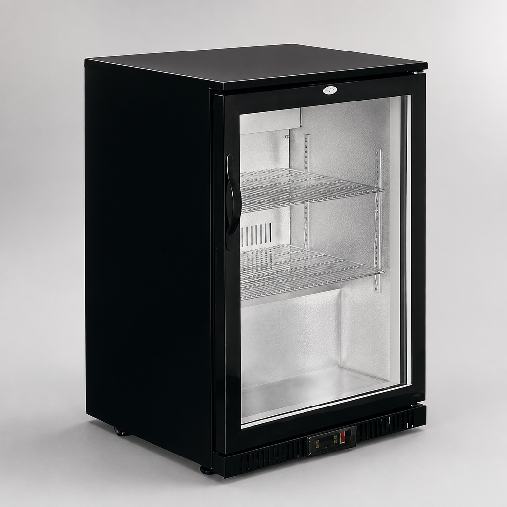 Commercial Back Bar Cooler 128Ltr Hinged Door Beer Fridge