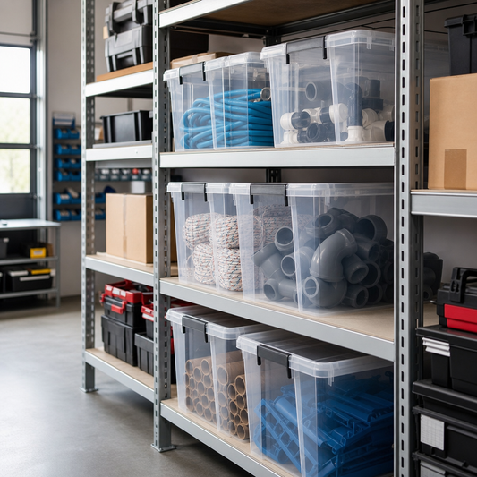 35 Litre Clear Clip Lock Storage Box