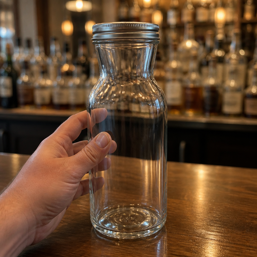 1000ml Commercial Juice and Sauce Bottle with Wide Neck