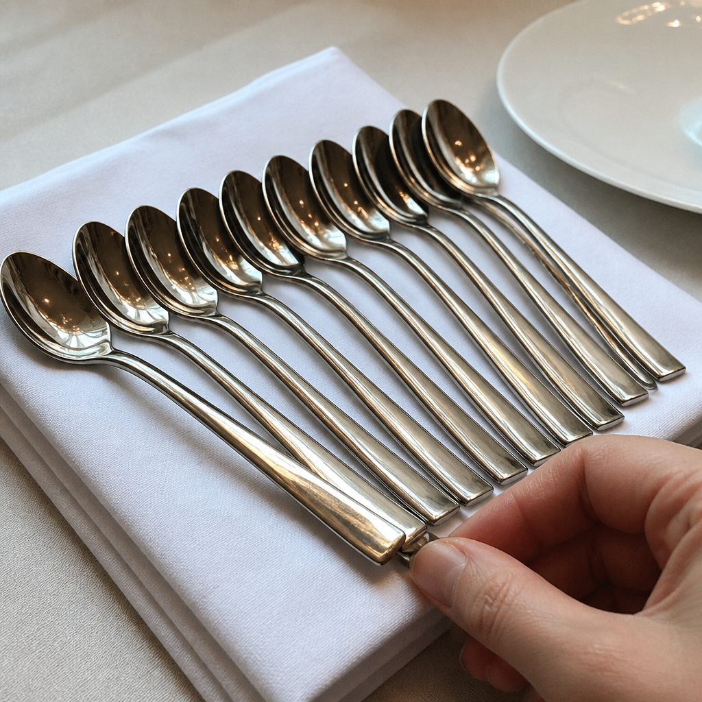Set of 12 Commercial Profile Teaspoons for Catering Use