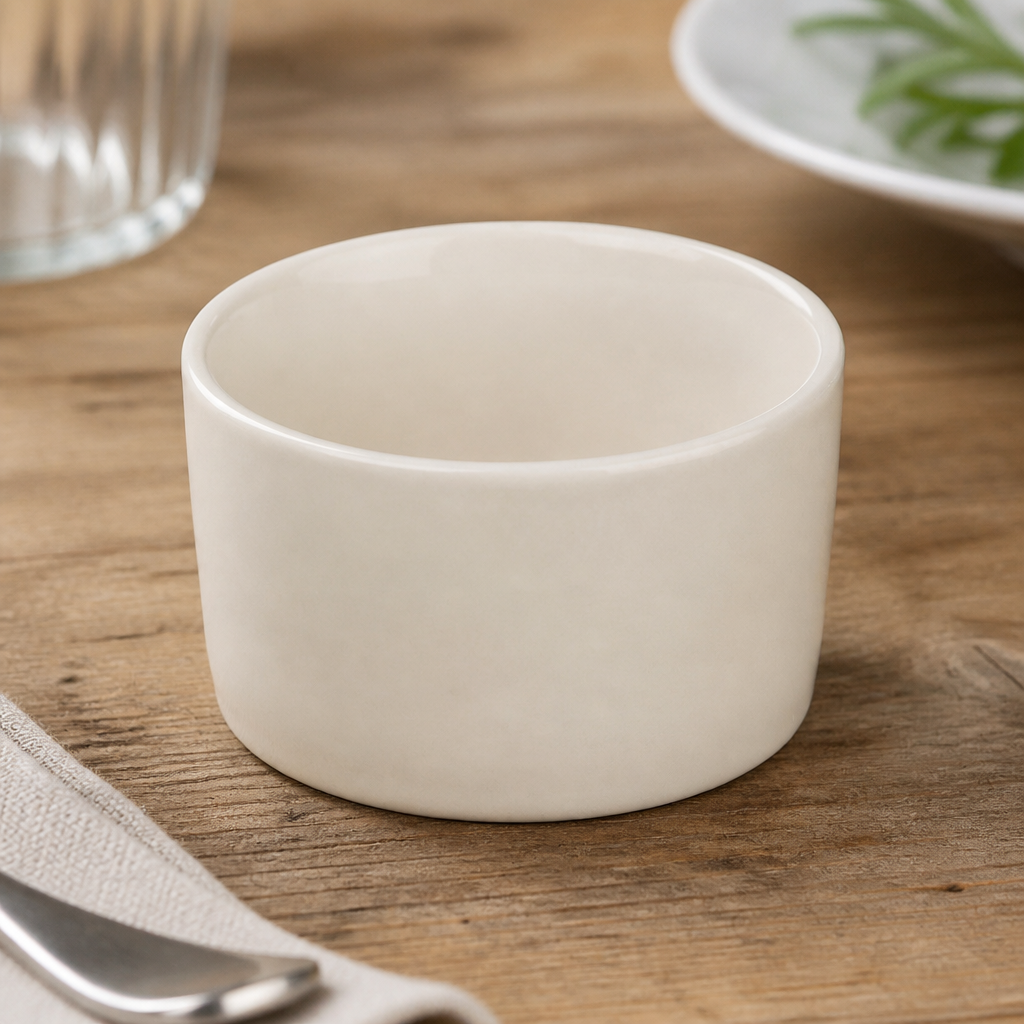 Commercial Souffle Dishes 70mm Ivory Ramekins 12 Pack