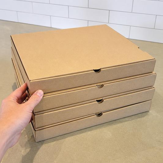 Compostable 14" Pizza Boxes 50 Pack Takeaway Food Containers
