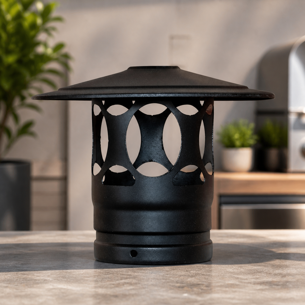 Chimney Cap for Commercial Wood Fired Oven - 220mm Height