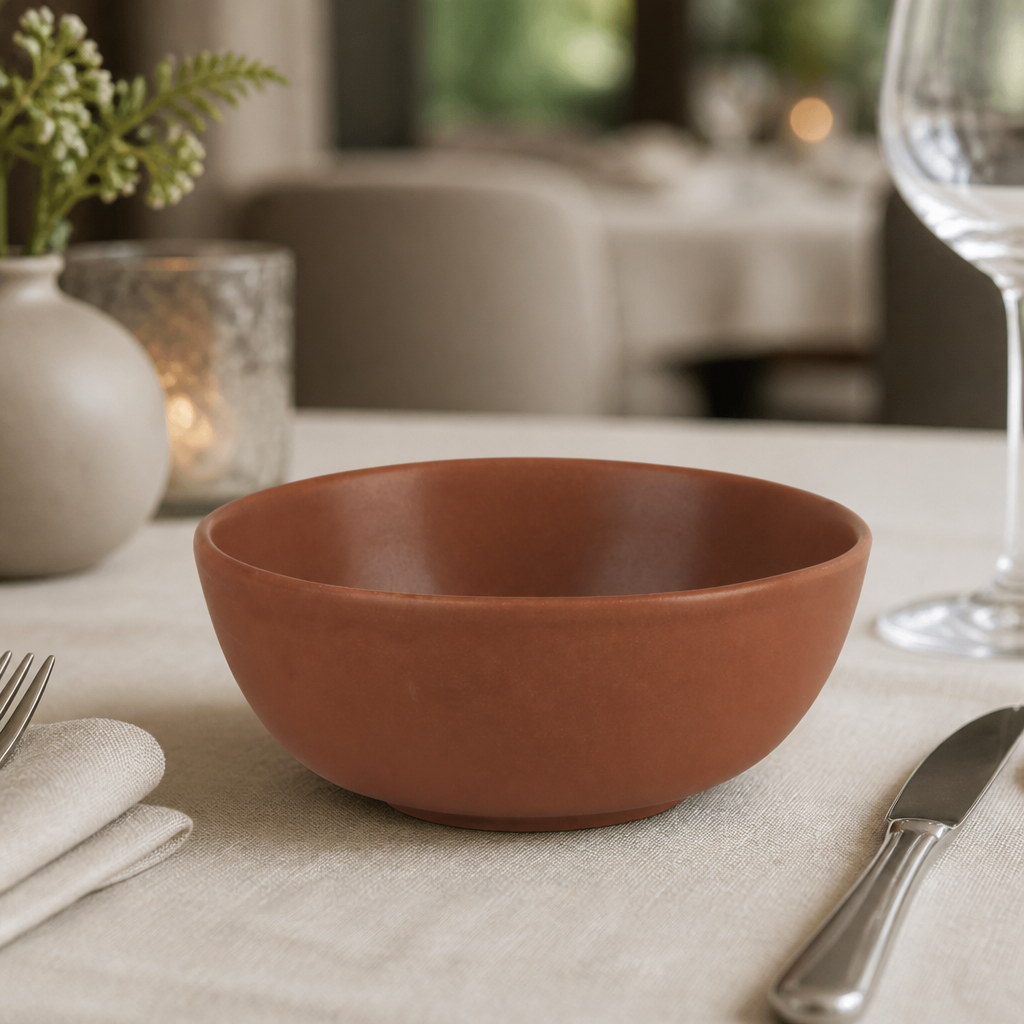Commercial Deep Bowls 150mm 570ml Cantaloupe 6 Pack