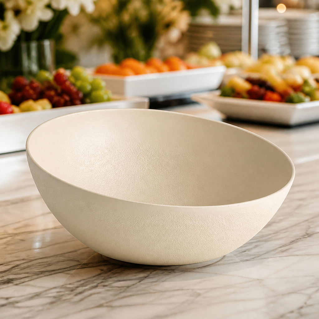 Commercial Metal Dish 3Ltr Yellow Frostfire Bowl