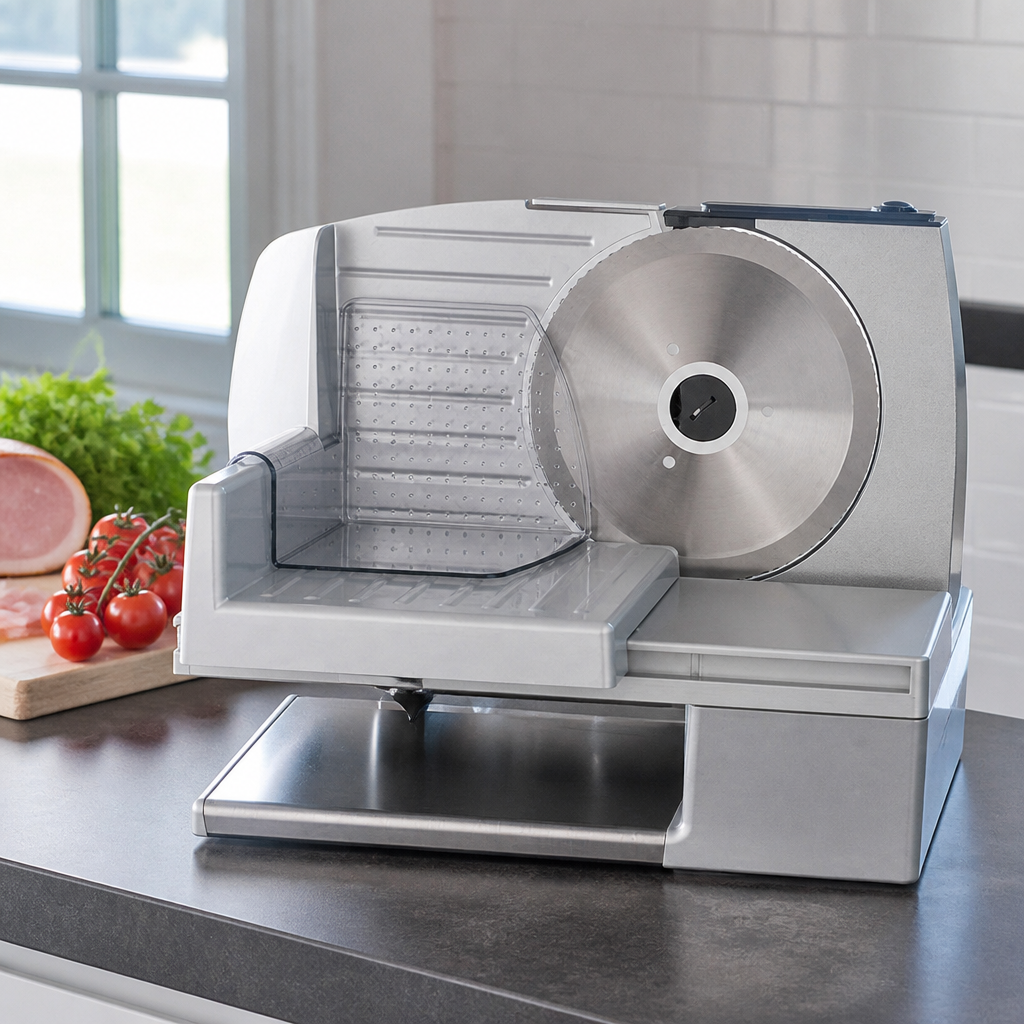 Commercial Meat Slicer 150W with Smooth Glide Carriage
