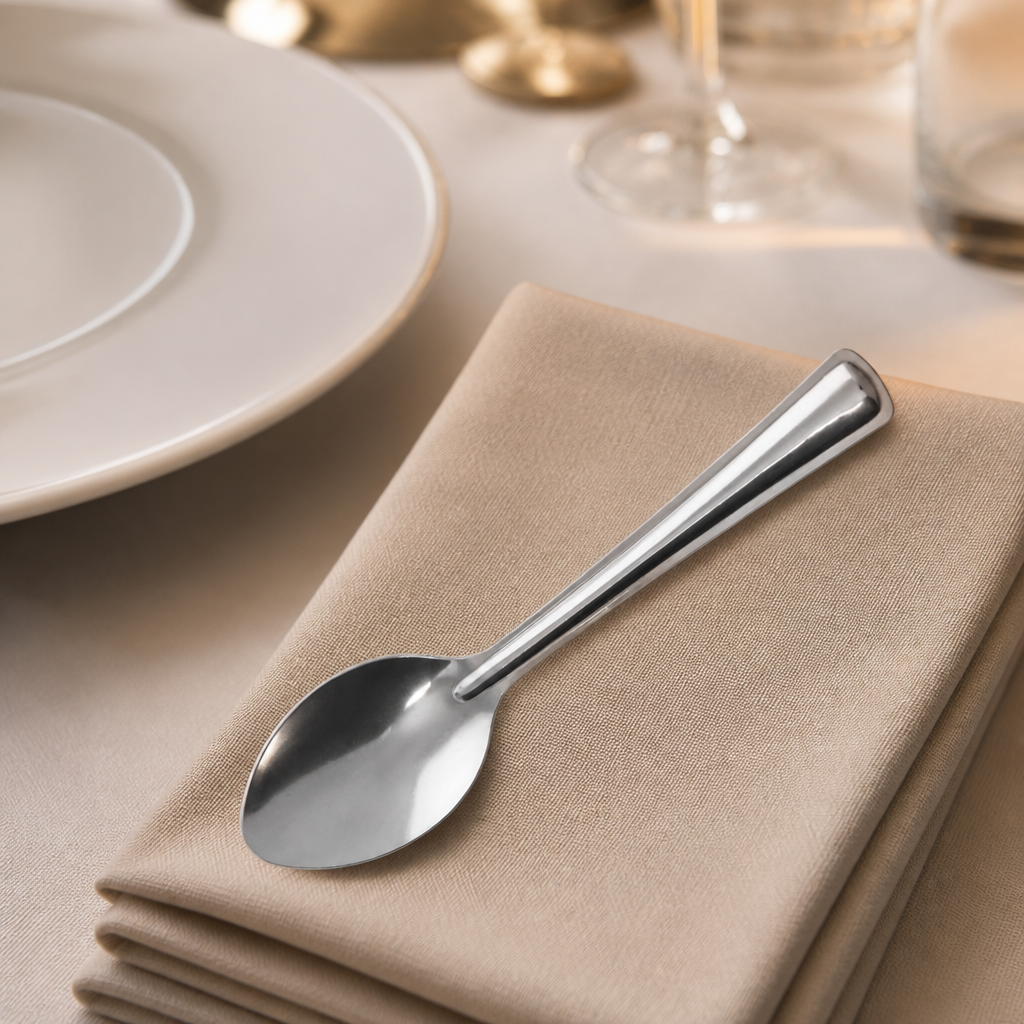 120 pack of stainless steel commercial teaspoons