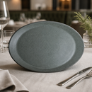 Commercial Teal Coupe Platters 305x202mm 12 Pack