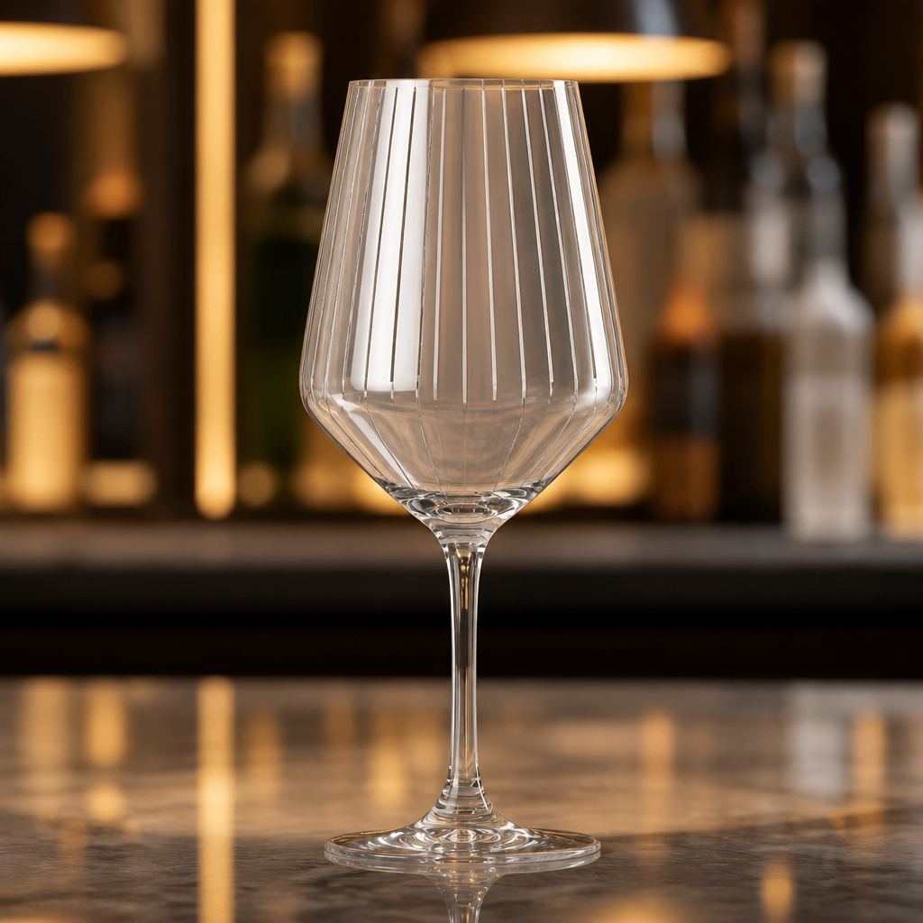 Commercial Wine Glasses 520ml Clear Glass 6 Pack