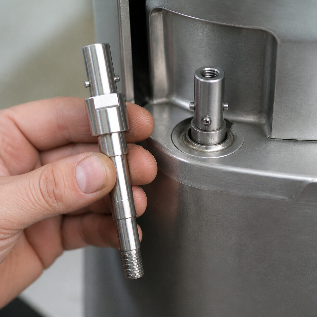 Commercial Veg Prep Machine Parts Stainless Steel 35mm