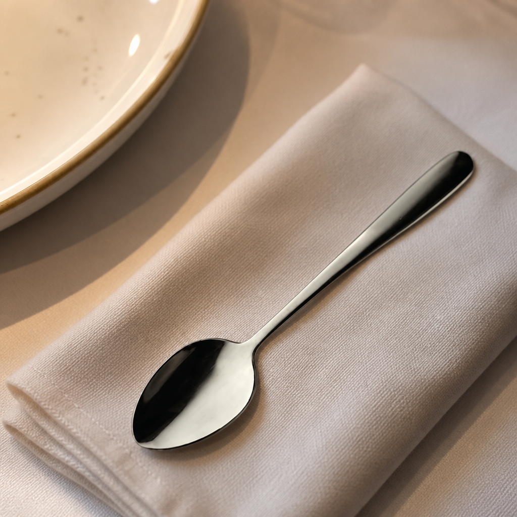 Commercial stainless steel teaspoons 12 pack 130mm length