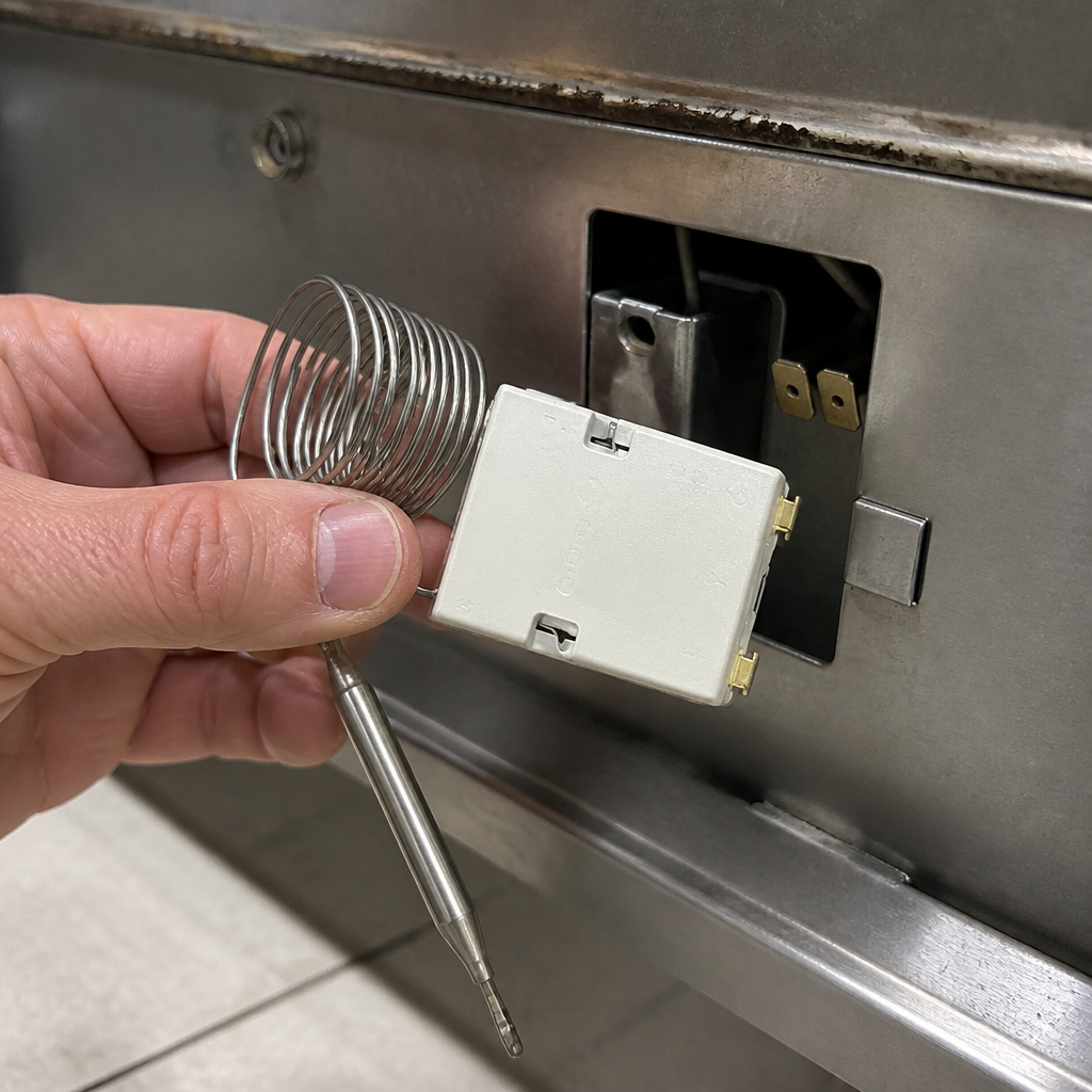 Commercial griddle replacement thermostat stainless steel 55mm