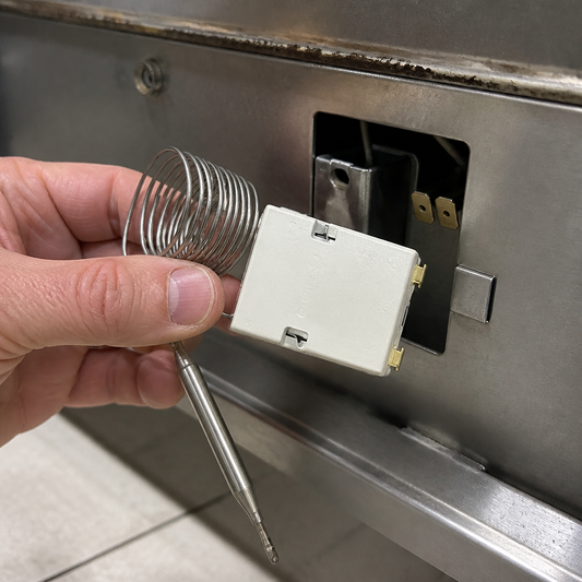 Commercial griddle replacement thermostat stainless steel 55mm