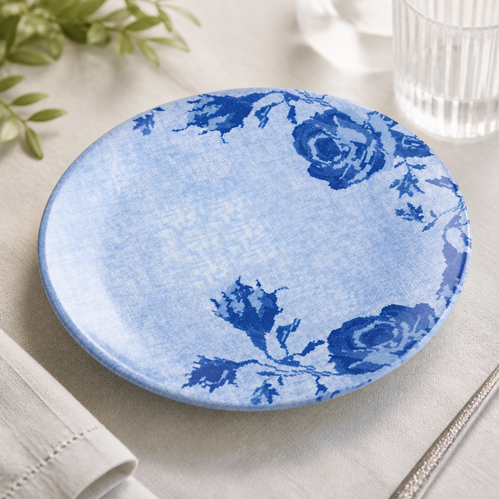 Commercial Boho Coupe Plates Blue 150mm Dishwasher Safe 12 Pack
