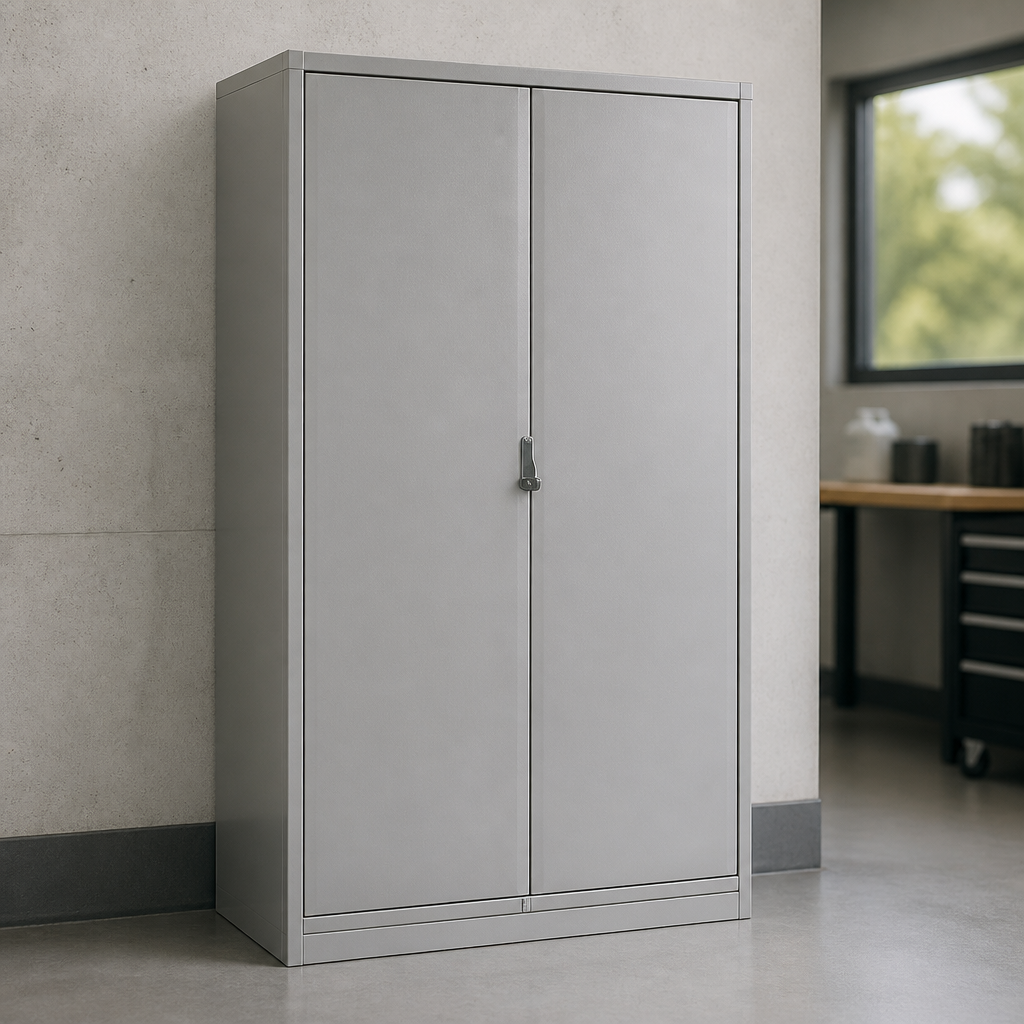 Lockable Cabinet Double Door Grey 36L Capacity