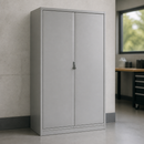 Lockable COSHH Cabinet Double Door Grey 36L Capacity
