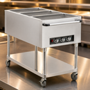 Commercial Mobile Bain Marie Trolley 3x 1/1GN Capacity