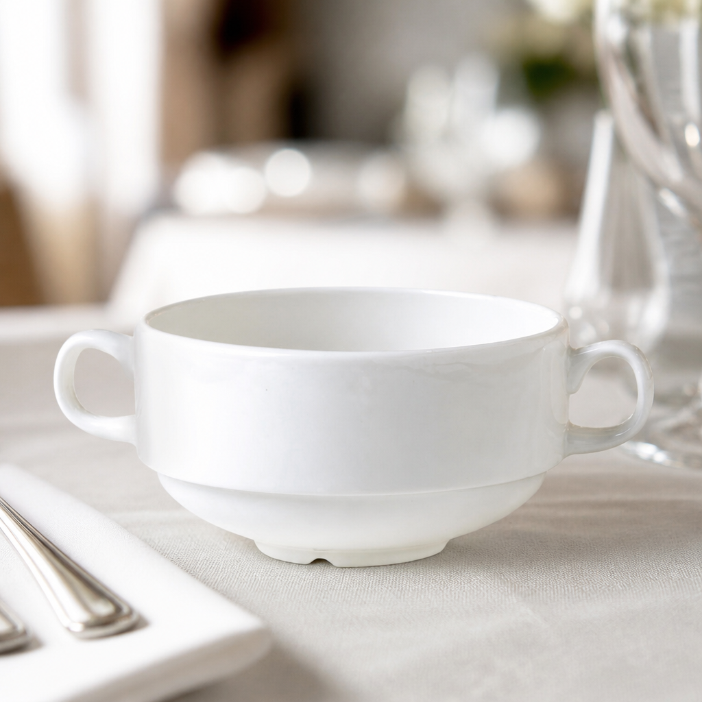 Commercial Stacking Handled Soup Cups 285ml - 36 Pack