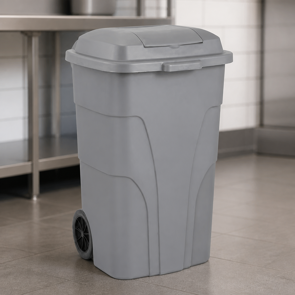 120L Commercial Wheelie Bin with Foot Pedal for Easy Disposal