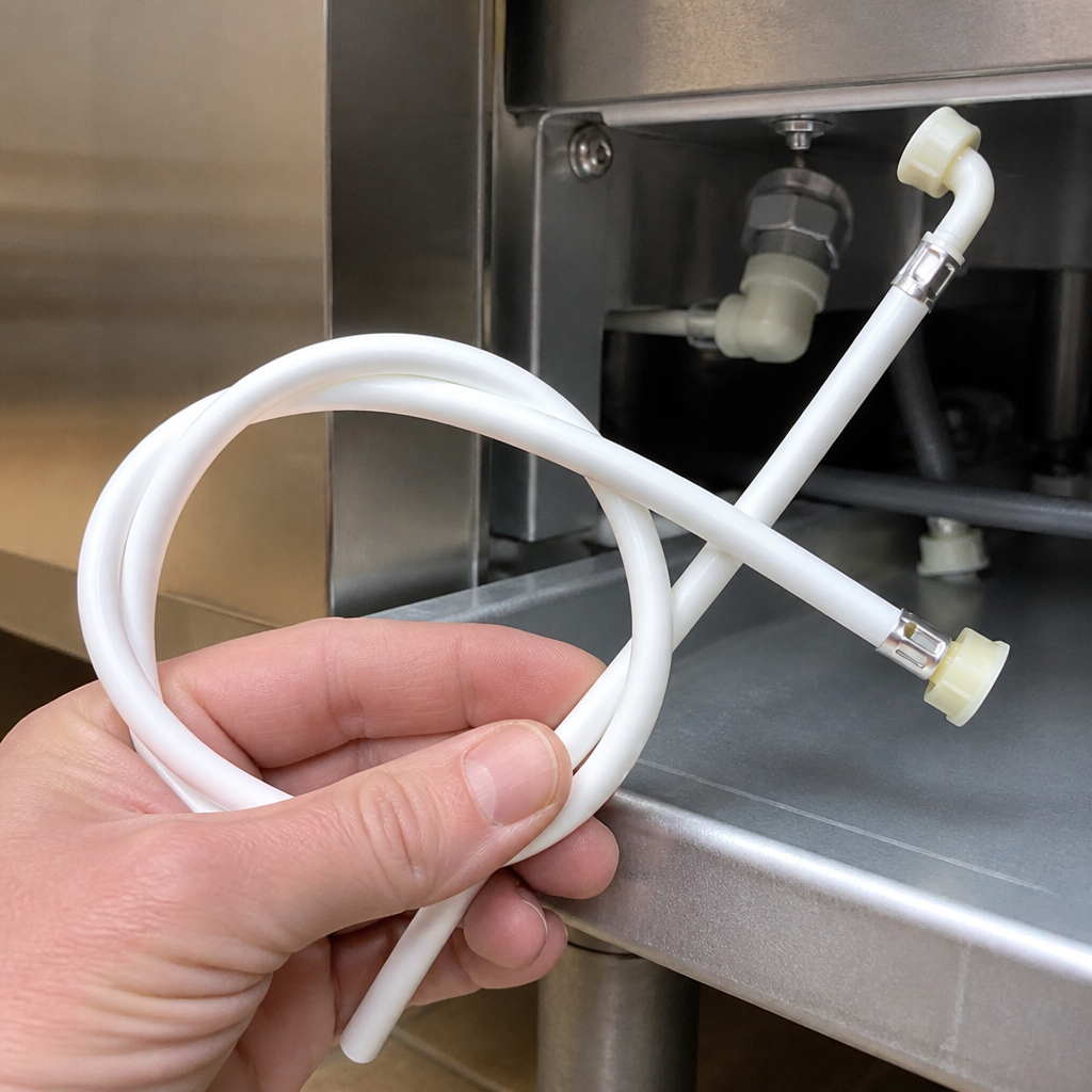 2000mm Commercial Water Hose with 3/4" BSP Elbow and Straight