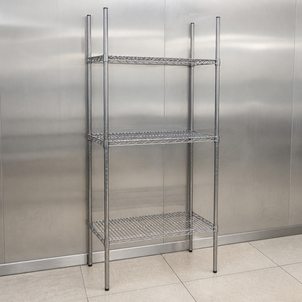Commercial 3 Tier Shelving Unit 1820 x 915 x 457mm