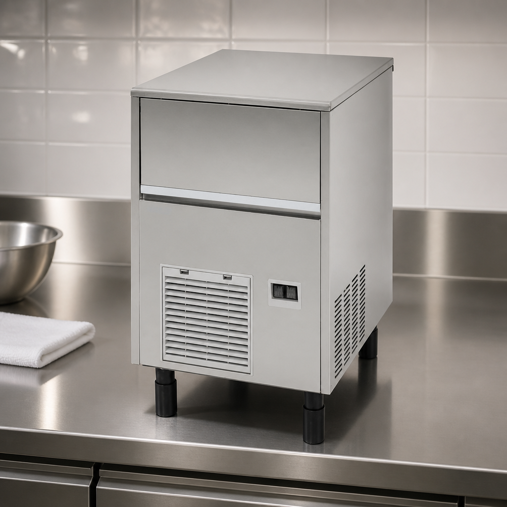 Commercial Ice Maker 33kg Output Stainless Steel Ice Machine