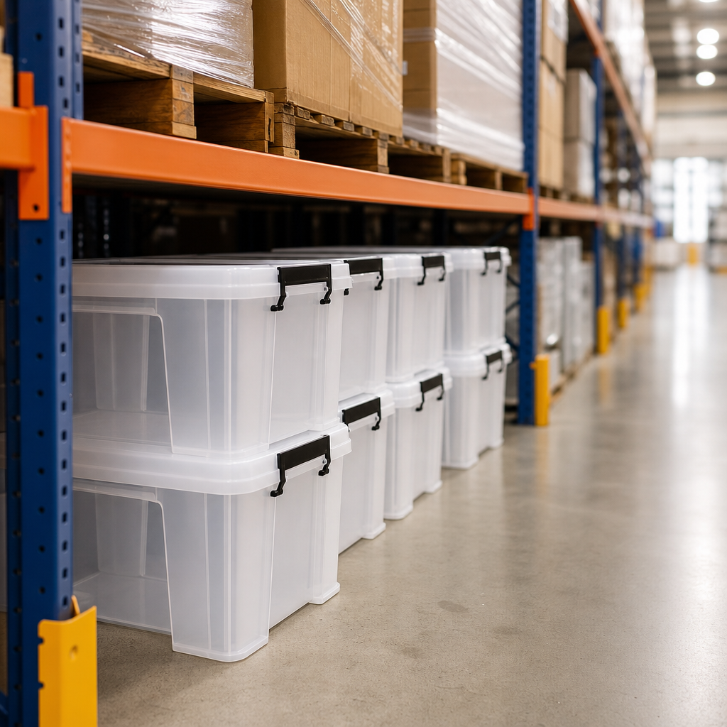36 Litre Clear Storage Boxes with Lids – Buy 3 Get 1 Free