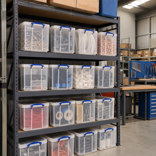36 Litre Clear Storage Boxes with Lids – Buy 3 Get 1 Free