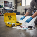 Premium Biohazard Body Fluid Clean Up Kit - Sustainable, Convenient, and Easy Access for Emergency Response