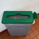 Commercial Slim Jim Recycling Lid Green 13x203x420mm