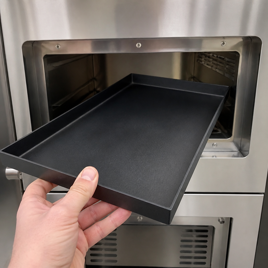 Commercial half size deep cooking tray for 16 inch ovens