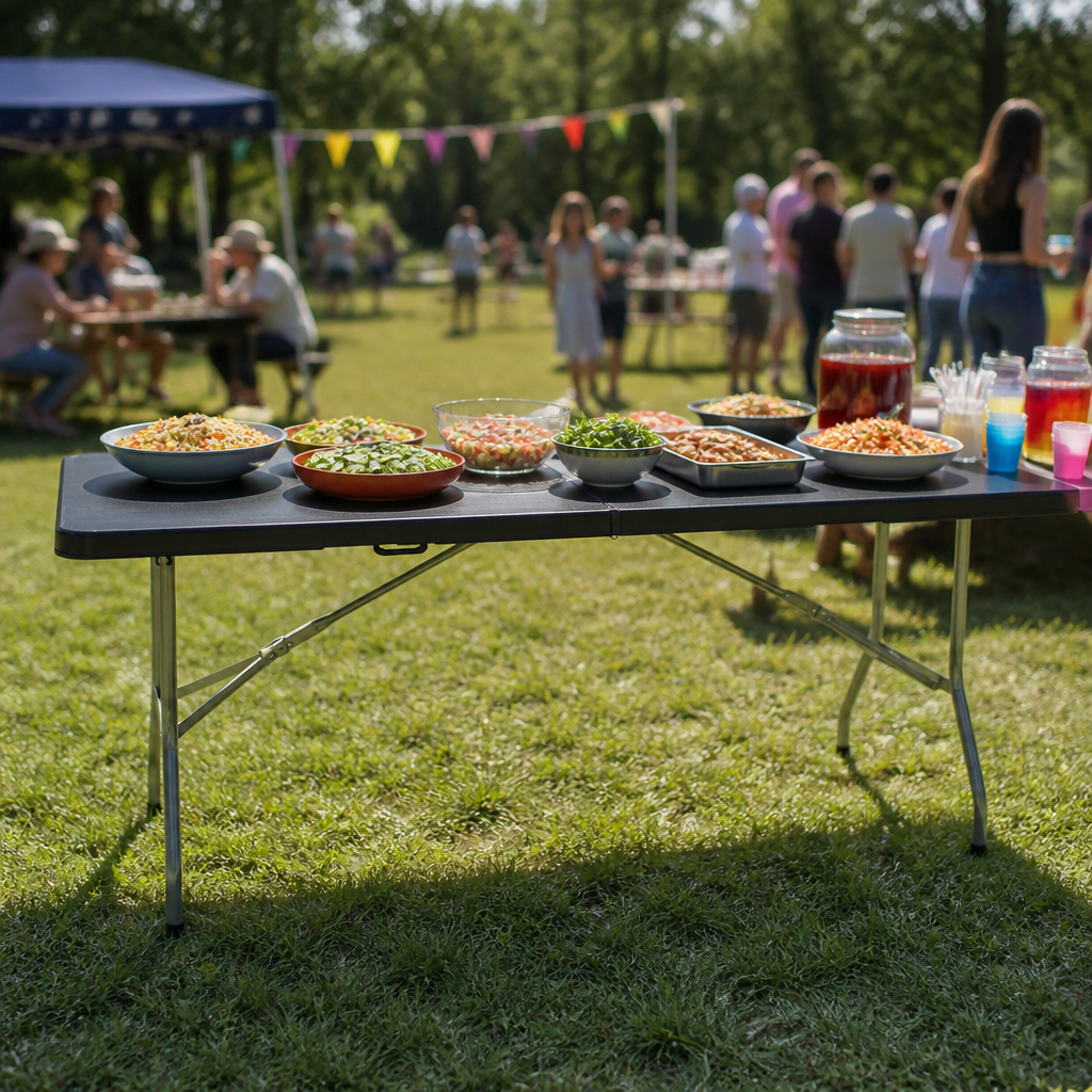 6ft Commercial Folding Table for Events and Catering
