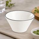 Commercial Appetizer Spiral Dishes 85mm White Porcelain 24 Pack