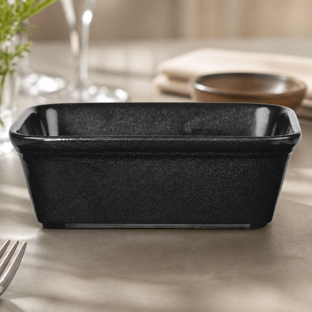 Black Rectangular Dishes 160x 120mm (12 Pack)