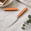 Commercial Dessert Knives 195mm Orange Handles 12 Pack