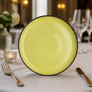 Commercial Spice Saffron Plates 240mm - 12 Pack Vitrified Stoneware