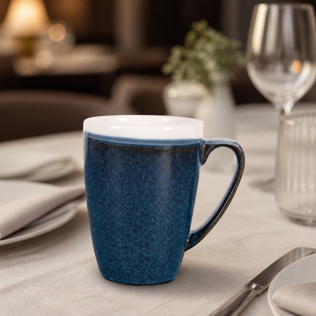 Commercial Monochrome Mug Sapphire Blue 340ml 12 Pack