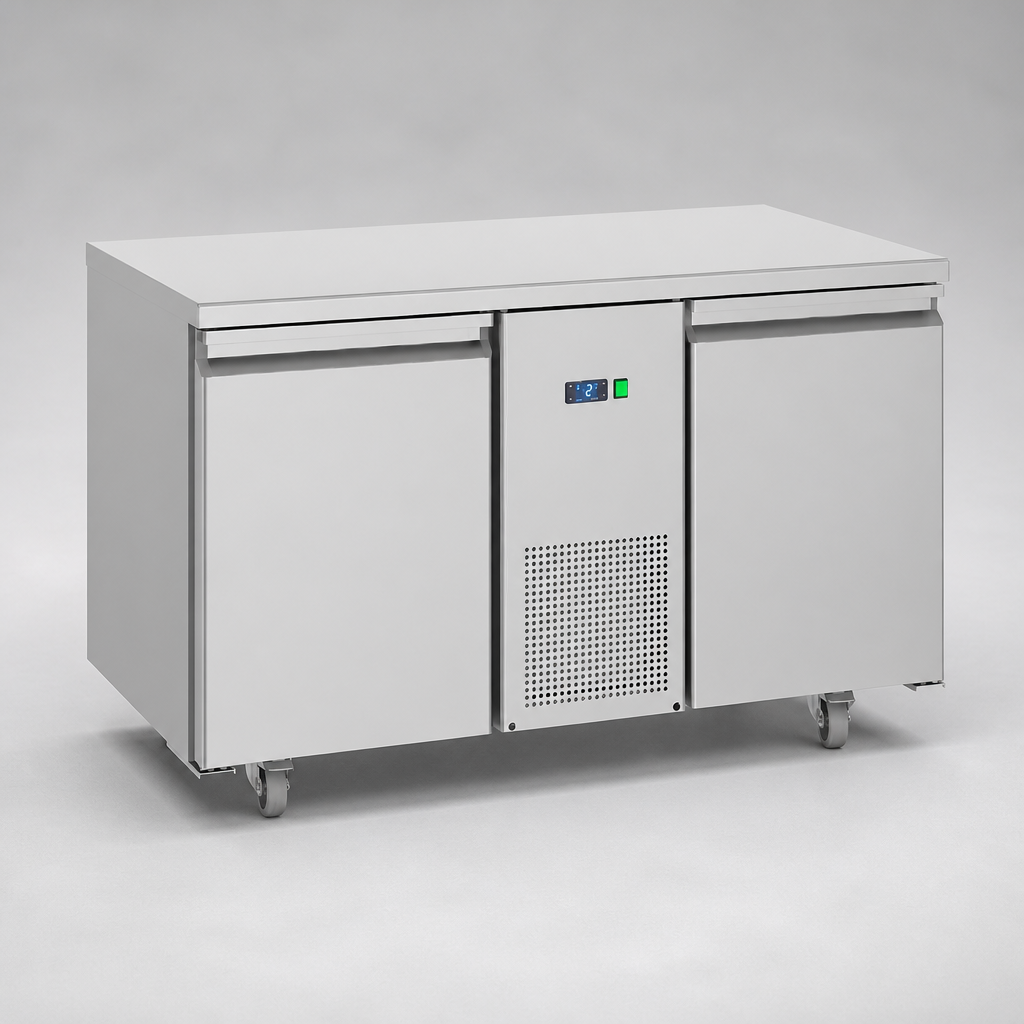 Commercial 2 Door Counter Freezer 281Ltr Efficient