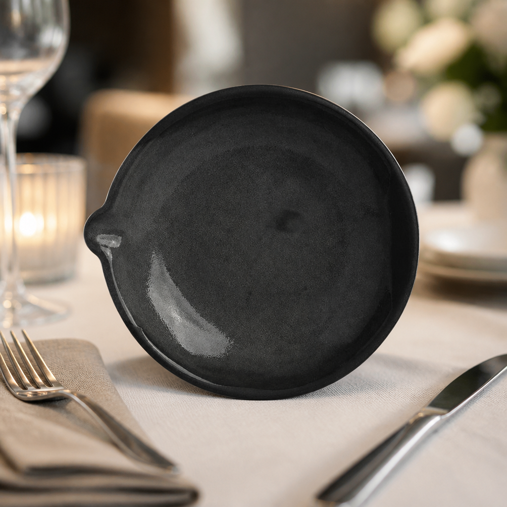 Commercial 127mm Grey Vitrified Stoneware Dishes 36 Pack