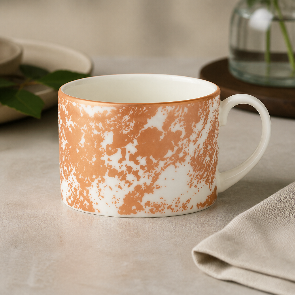 Crushed Velvet Copper Charnwood Cups 220ml Set of 6