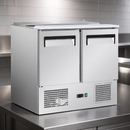 240Ltr Commercial Saladette Counter Fridge with Chopping Board