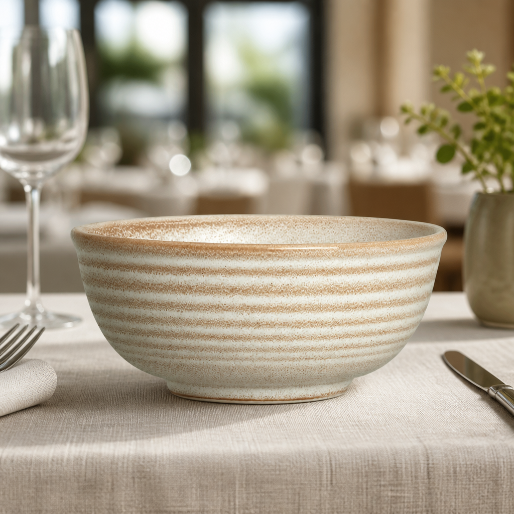 150mm Commercial Ramen Bowls - 12 Pack Vitrified Stoneware