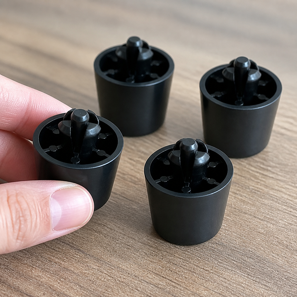 Commercial plastic feet replacement set for catering equipment